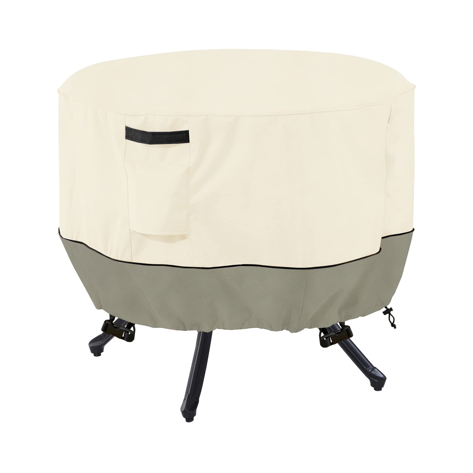 LSongSKY Round Patio Table Cover,Round Patio Table Covers for Outdoor Furniture Waterproof,Suitable for 48 inch Round Patio Tabl