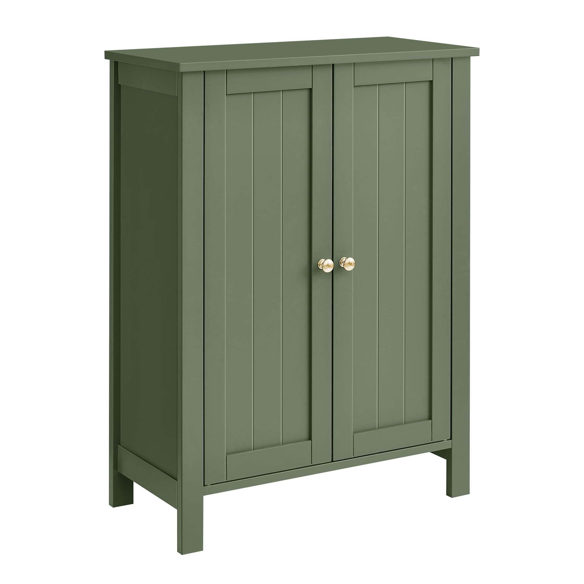 VASAGLE Bathroom Floor Storage Cabinet, Bathroom Storage Unit with 2 Adjustable Shelves, Bathroom Cabinet Freestanding, 11.8 x 2