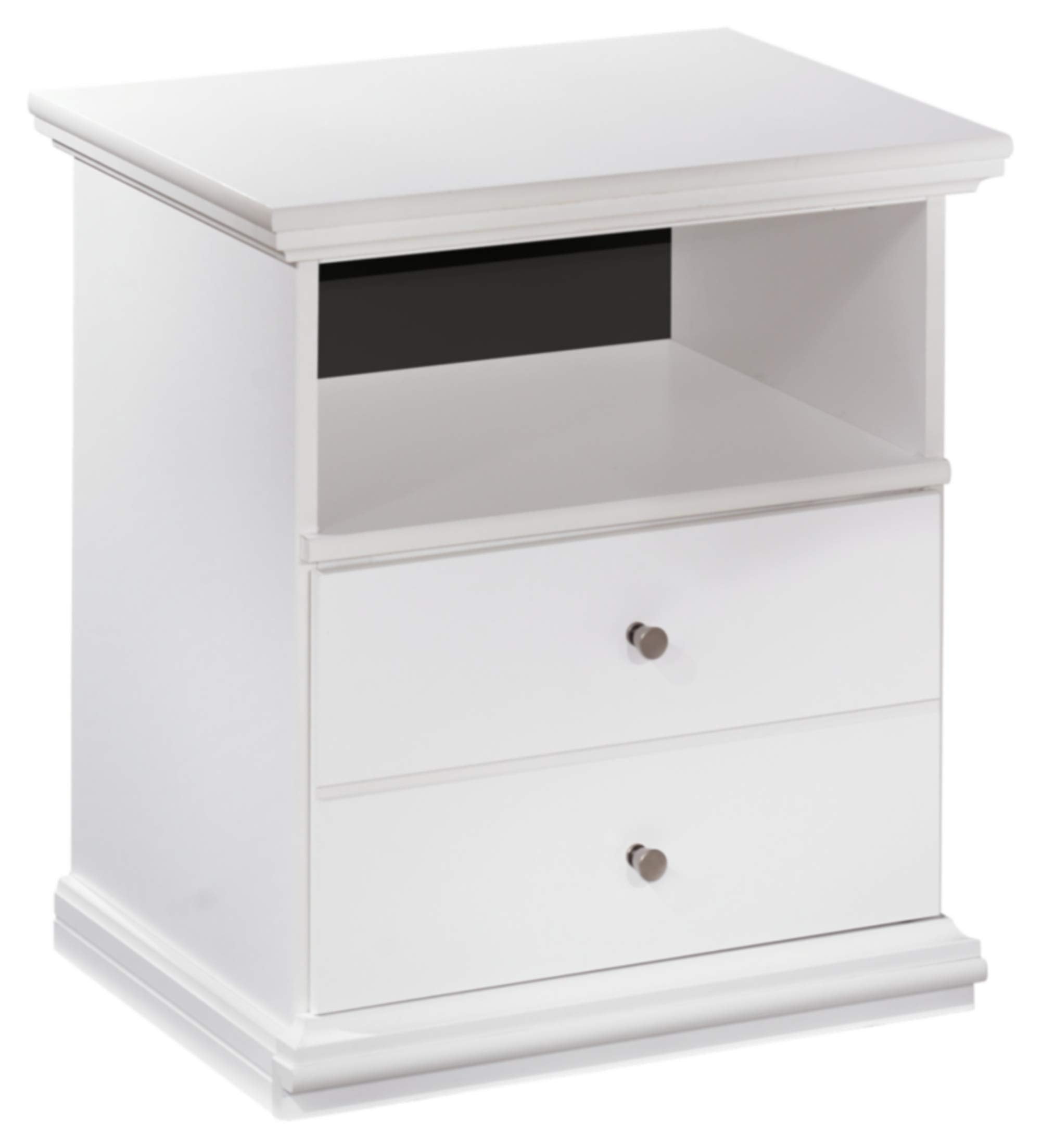 Signature Design by Ashley Bostwick Shoals Childrens Traditional 1 Drawer Nightstand with 1 Storage Cubby, 24.37 Tall, White