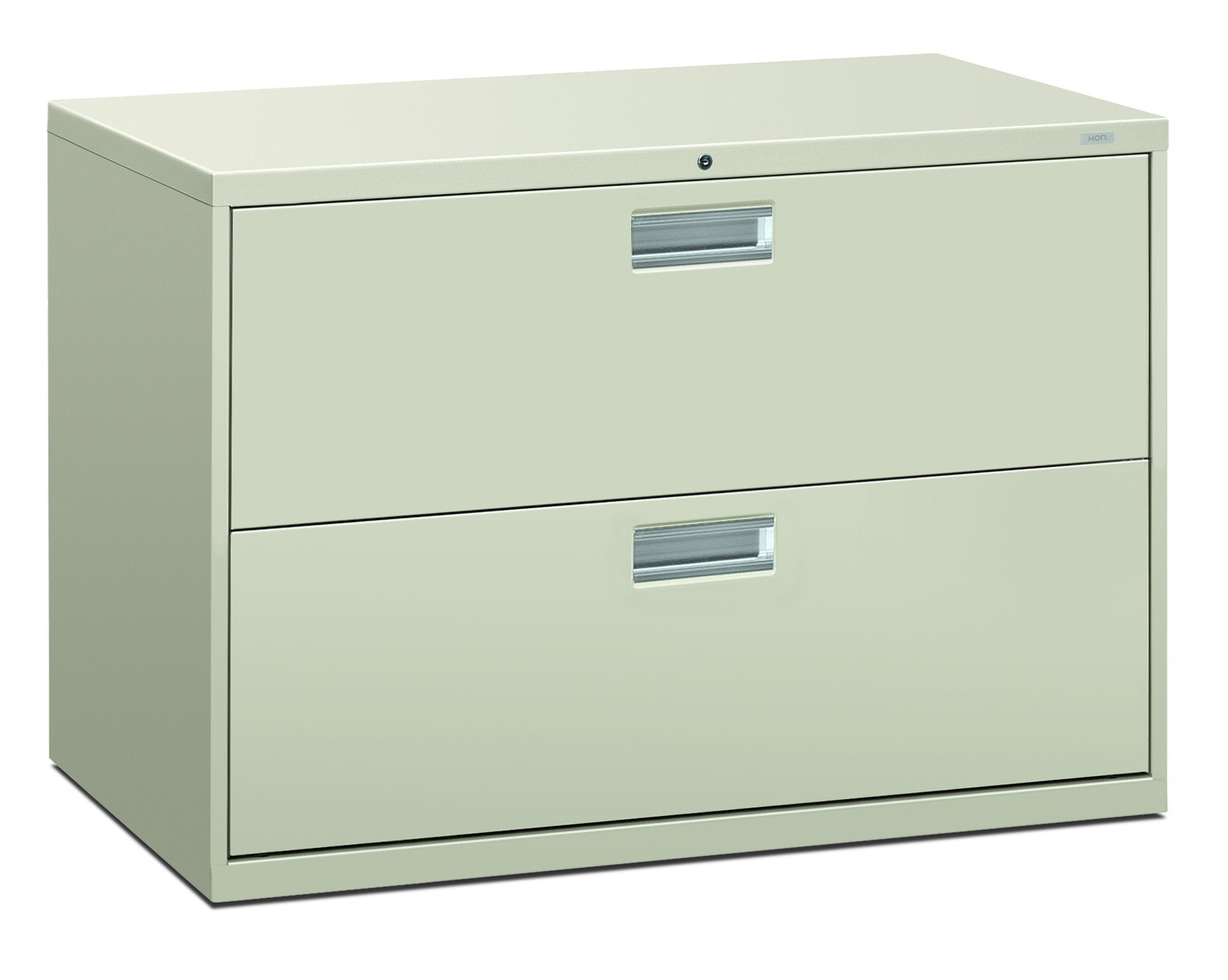 HON Brigade 600 Series Lateral File, 2 Legal/Letter-Size File Drawers, Light Gray, 42 X 18 X 28