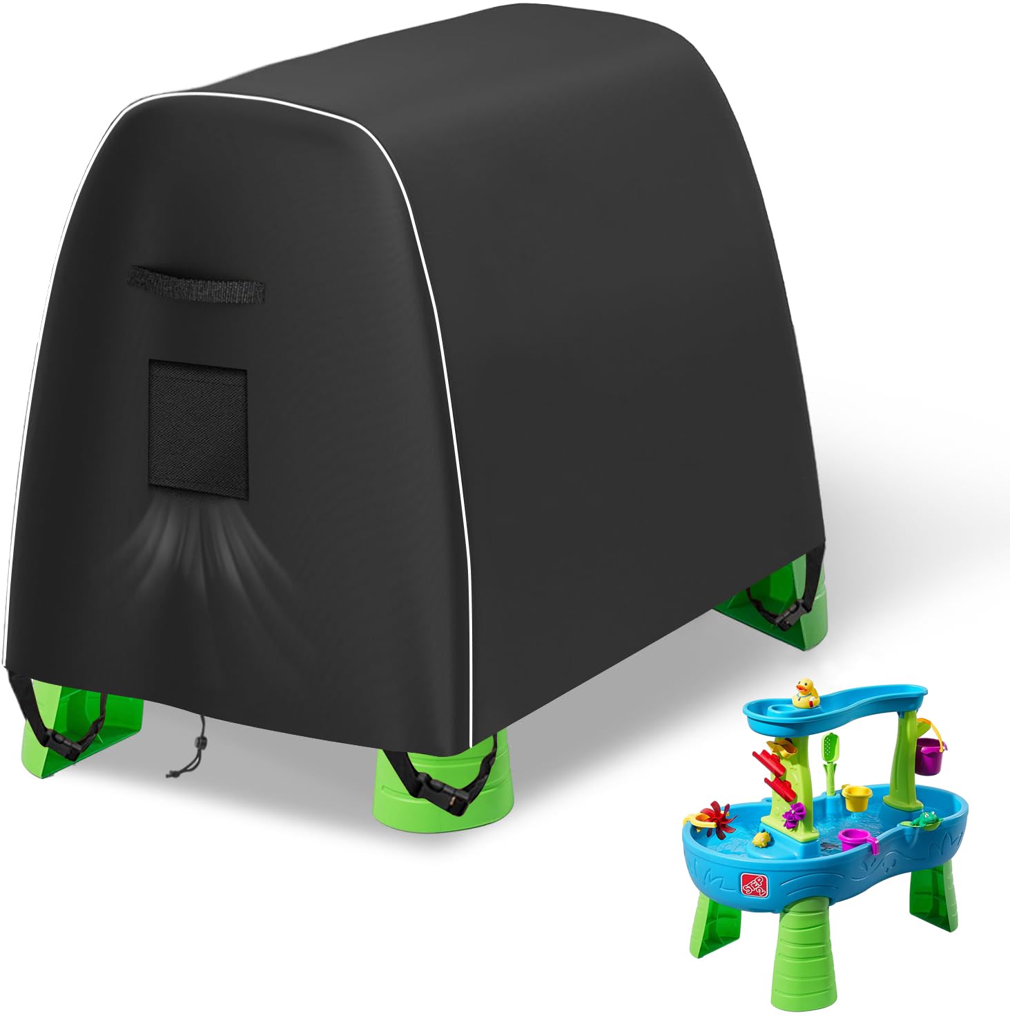 SIRUITON Kids Water Table Cover Fit Step2 Rain Showers Splash Pond Water Table,Waterproof Dust Proof Anti-UV Outdoor Toys Cover-