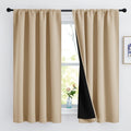 NICETOWN 100% Blackout Curtains Keep Warm and Cool, Insulated Full Blackout 2-Layer Lined Drapes, Energy Efficiency Window Drape