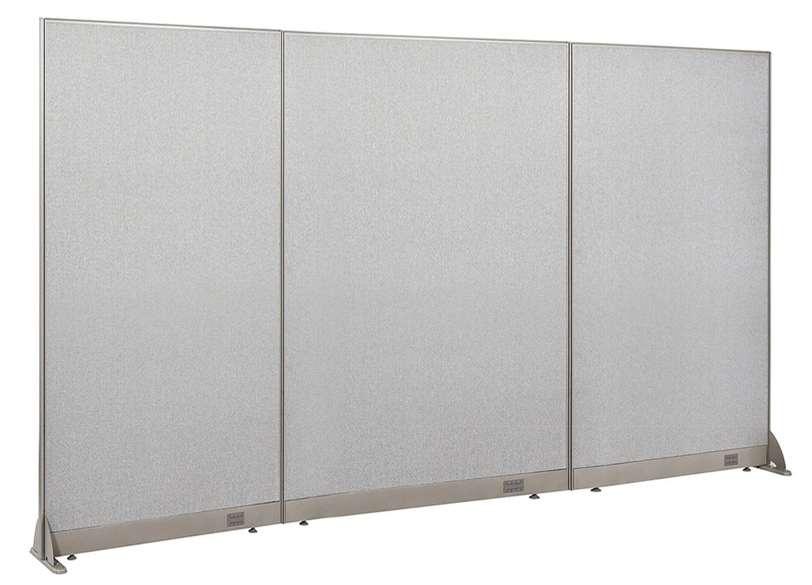 GOF Freestanding Office Partition, Large Fabric Room Divider Panel, 120 W x 72 H