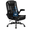 VITESSE Ergonomic Office Chair with Flip-up Armrests, Big and Tall Leather Executive Office Chair, High Back Lumbar Support Home