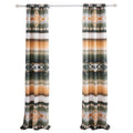 Greenland Home Zuma Curtain Panel Pair Set, 84 x 84 inches, Cactus