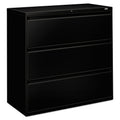 HON 800 Series Three-Drawer Lateral File, 42 by 19.25 by 40.87, Black
