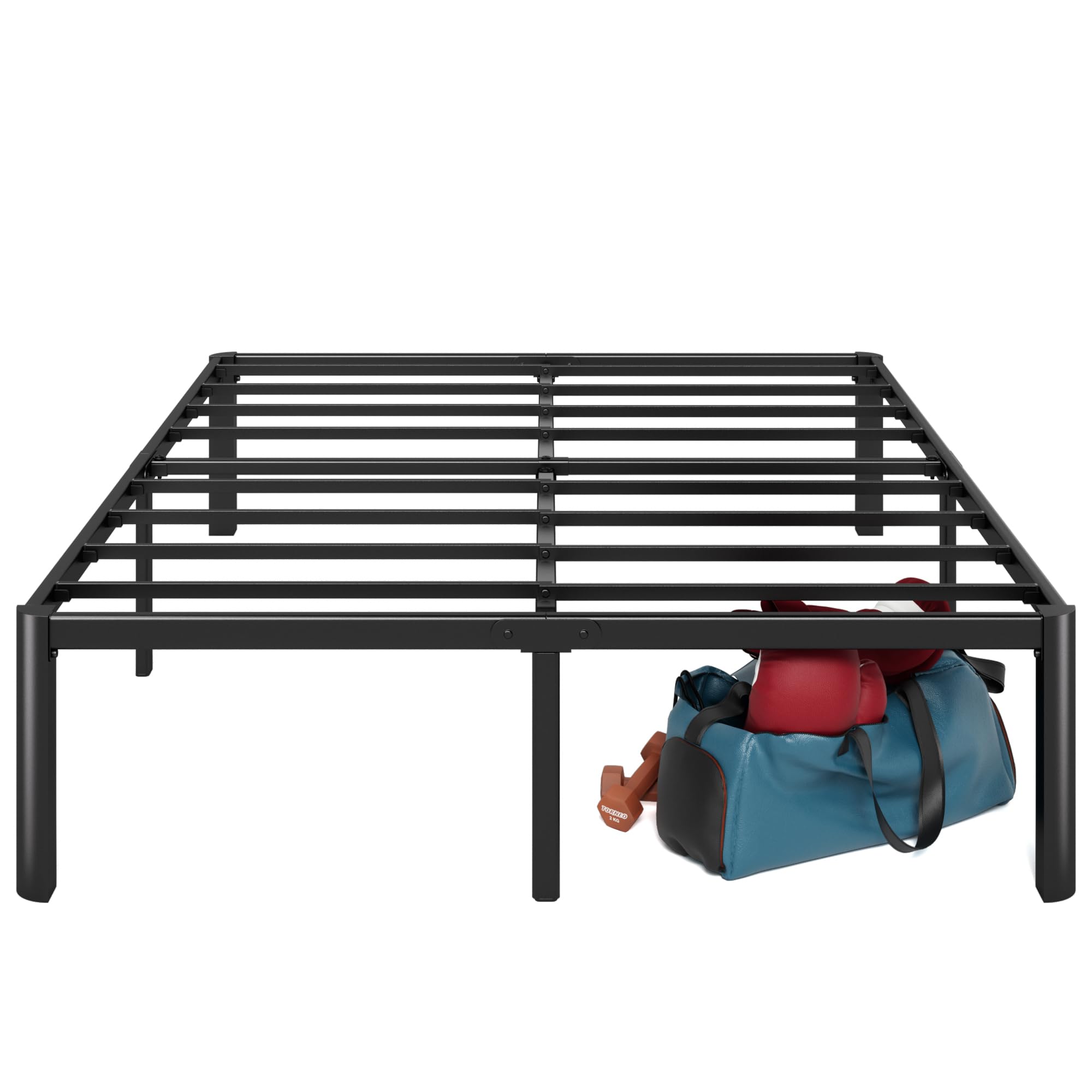 ZINUS Van 16 Inch Metal Platform Bed, Steel Slat Support, No Box Spring Needed, Eco Friendly WonderBox Packaging, Easy Assembly,