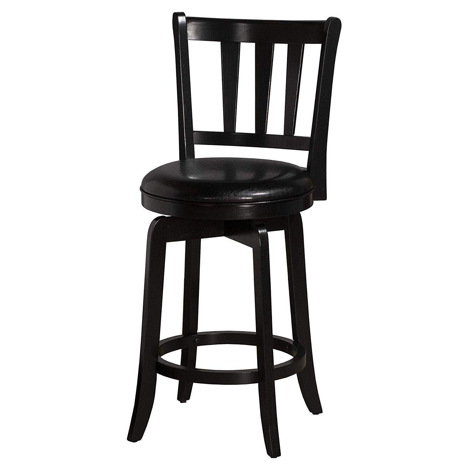 Hillsdale Presque Isle Swivel Stool, Counter Height, Black
