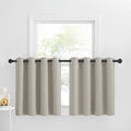 NICETOWN Kitchen Valance Window Treatment Blackout Tiers for Small Window Short Curtain Farmhouse Grommet Country Window Cover f