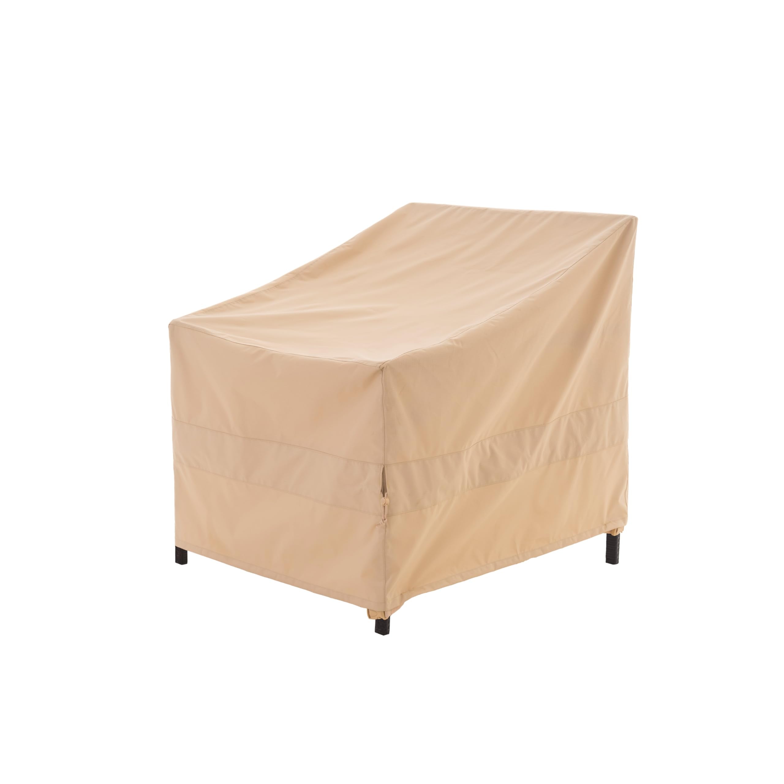WJ-X3 Patio Chair Covers, Outdoor furniture Cover, Heavy Duty, Waterproof Patio Chair Covers, 43W x 42D x 42H, Beige, 1-Pack