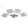 LEG DADDY 5/16 T-Plate Sofa Leg Attachment Plates, Set of 4