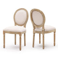 Furnimart French Country Dining Chairs Set of 2 Farmhouse Dining Chairs with Round Back and Solid Wood Legs, Wood Dining Chairs 