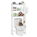 Simple Trending Over The Toilet Storage Rack with Toilet Paper Holder, Heavy Duty Metal 3 Tier Bathroom Organizer Shelf with 3 H