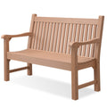 Psilvam 2-Person Poly Lumber Outdoor Bench with 700 Lbs Weight Capacity - Weatherproof Garden Seating for, Balcony Porch & Park,