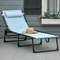 Portable Foldable Sun Tanning Chair, Heavy Duty Adjustable Folding Laying Out Chairs for Tanning, Beach Lounge Chairs for Adults