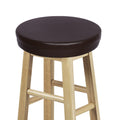Shinnwa Round Stool Cushions with Elastic Waterproof Leather Covers and Non Slip Bottom for Bar Stool Round Foam Padded Seat Cus
