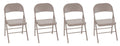 COSCO Steel Folding, Tan, 4-Pack Chair,