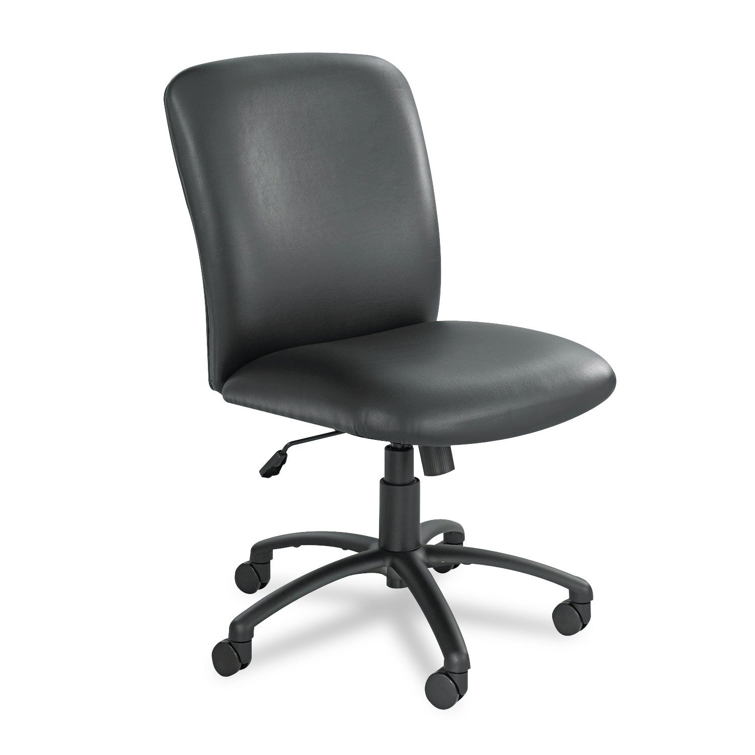 Safco PRODUCTS 3490BV Uber Series Big amp; Tall Swivel/Tilt High Back Chair, Vinyl, Black