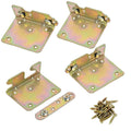 WANLIAN Bed Rail Brackets, Bed Frame Hardware, Set of 4 with Screws