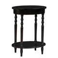 Convenience Concepts Accents Brandi Oval End Drawer 20.5 Classic Living Room Side Table with Storage Shelf, Bedroom Nightstand, 