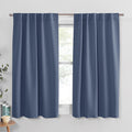 PONY DANCE Window Curtains 54 inches Long - Bedroom Drapes Set for Home Decoration All Season Modern Design Panels Match with Dr