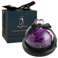 Rose Flower Birthday Gifts for Women Forever Preserved Real Rose in Glass Dome Gift Flower,Women Gifts Eternal Beautiful Heart D