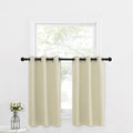 NICETOWN Window Tiers Curtains for Kitchen Sink Over, Small Window Curtains Room Darkening Light Block Energy Efficient Drapes f
