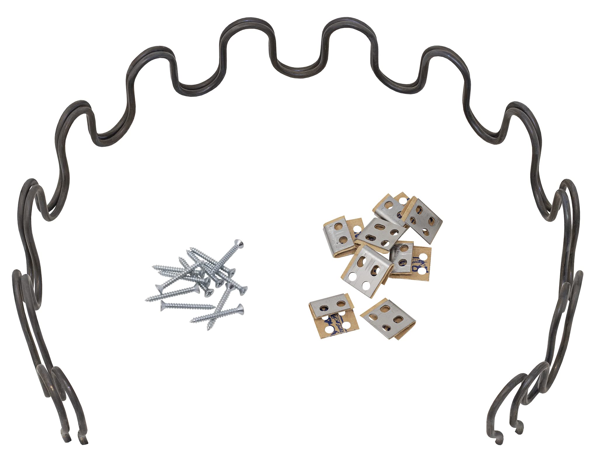 House2Home 18 Sofa Upholstery Spring Replacement, 2pk Repair Kit for Furniture Chair Couch and Recliner, Includes Screws, Clips,