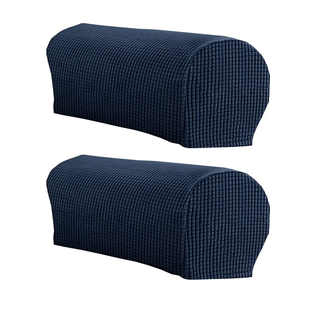 LINGXIYA Soft Stretch Plush Armrest Covers, Armrest Covers for Chairs/Sofas, Couch Arm Covers, Furniture Protector Armchair Slip
