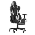 Flash Furniture X30 Gaming Chair Racing Computer Chair - Black LeatherSoft Upholstery - Reclining Back - Slide-Out Footrest - Ro