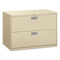 HON 600 Series 42 Inch Two Drawer Lateral File