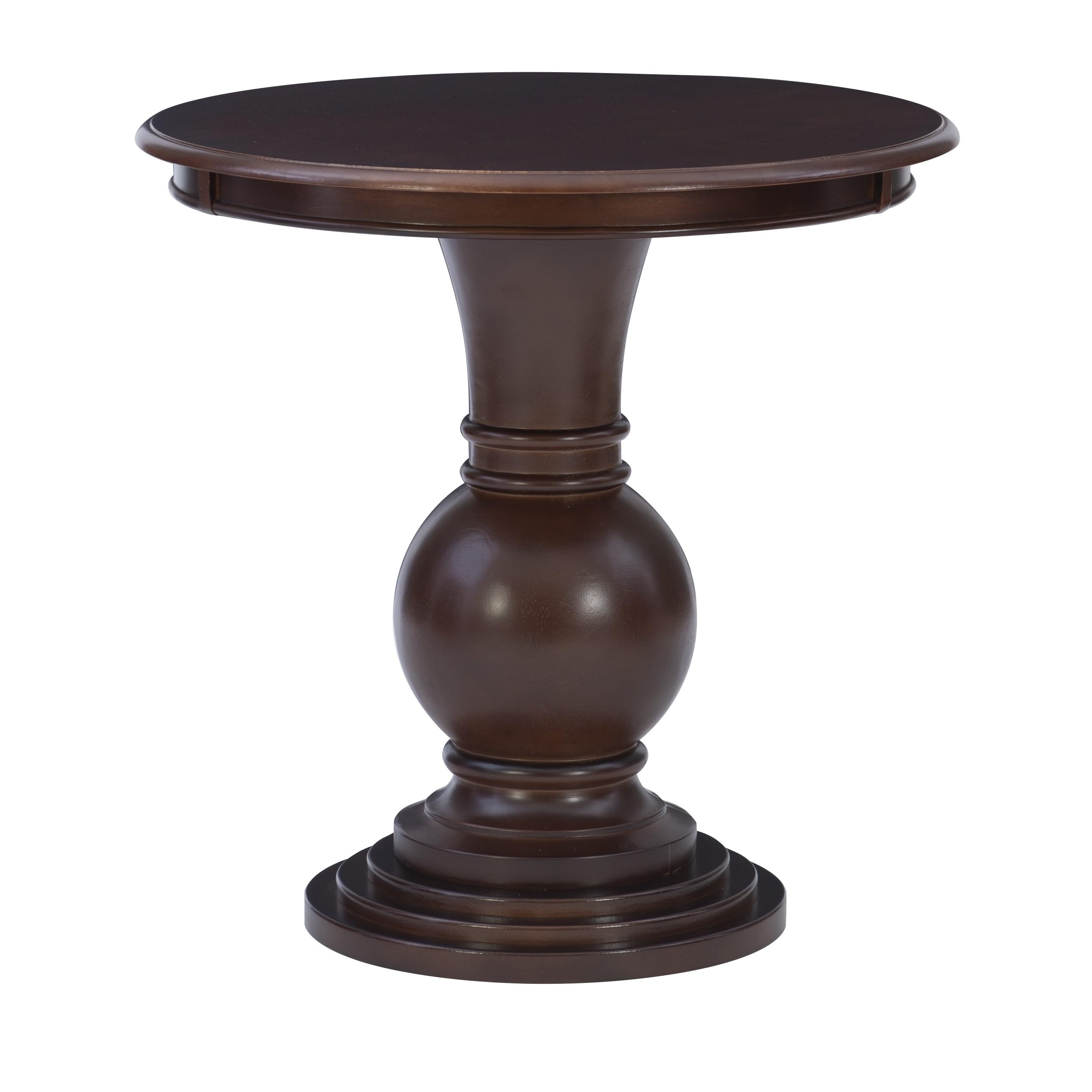 Powell 809-350 Espresso Round Accent Table 26L x 26W x 26H