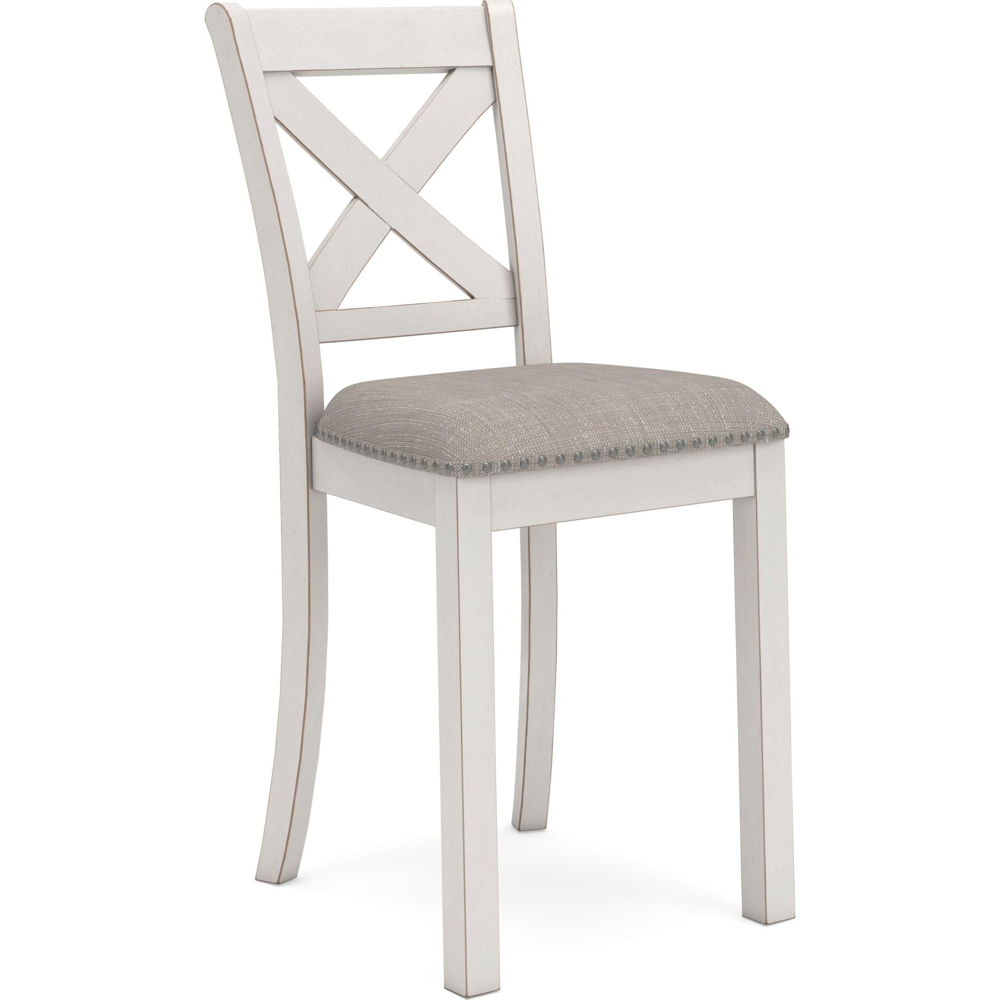 Signature Design by Ashley Robbinsdale Counter Height Bar Stool, 20 W x 23 D x 42 H, White