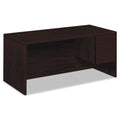 HON 10500 Series 66 by 30 by 29-1/2-Inch Right Pedestal Desk, Mahogany