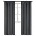 BGment Rod Pocket Blackout Curtains for Bedroom 84 Inches Length - Thermal Insulated Room Darkening Curtain for Living Room, 52 