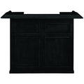 RAM Game Room Dry Bar with mini fridge pocket, 60, Black