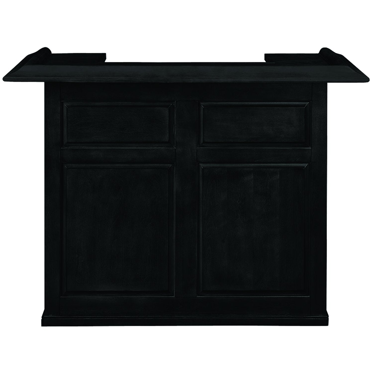 RAM Game Room Dry Bar with mini fridge pocket, 60, Black