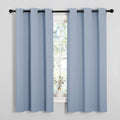 NICETOWN Bedroom Blackout Curtains for Windows, Vintage Blue Window Treatment Drapes, Home Fashion Thermal Insulated Blackout Cu