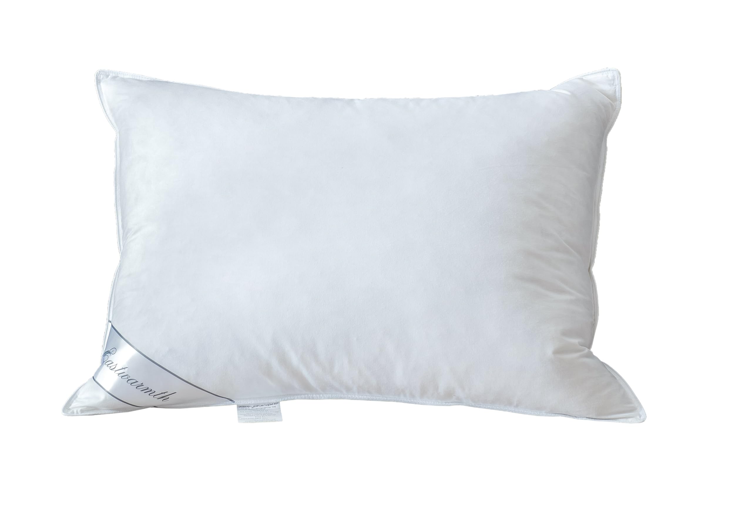 Eastwarmth Goose Down Feather Hotel Collection Bed Pillow for Sleeping,100% Cotton Cover,Medium Firm,Soft Support Standard Size(