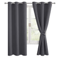 Hiasan Blackout Curtains for Bedroom, Thermal Insulated, Light Blocking, Noise Reducing Window Curtain Panels, Tiebacks Included