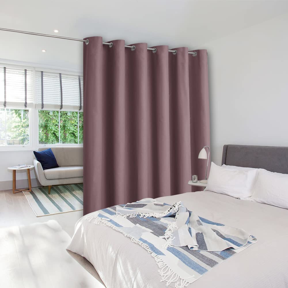 NICETOWN Room Dividers Curtains Screens Partitions, Extra Wide Grommet Top Handing Room Dividers Blackout Curtain Panel for Apar