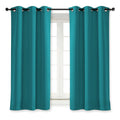 NICETOWN Kitchen Blackout Window Curtain Panel Home Fashion Thermal Insulated Solid Grommet Room Darkening Drape for Apartment (