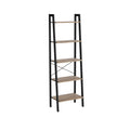 VASAGLE Ladder Shelf, 5-Tier Bookshelf, Storage Rack, Bookcase with Steel Frame, for Living Room Home Office, Kitchen, Bedroom, 