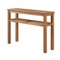 New Pacific Direct Tiburon Shelf Console Table, Brown