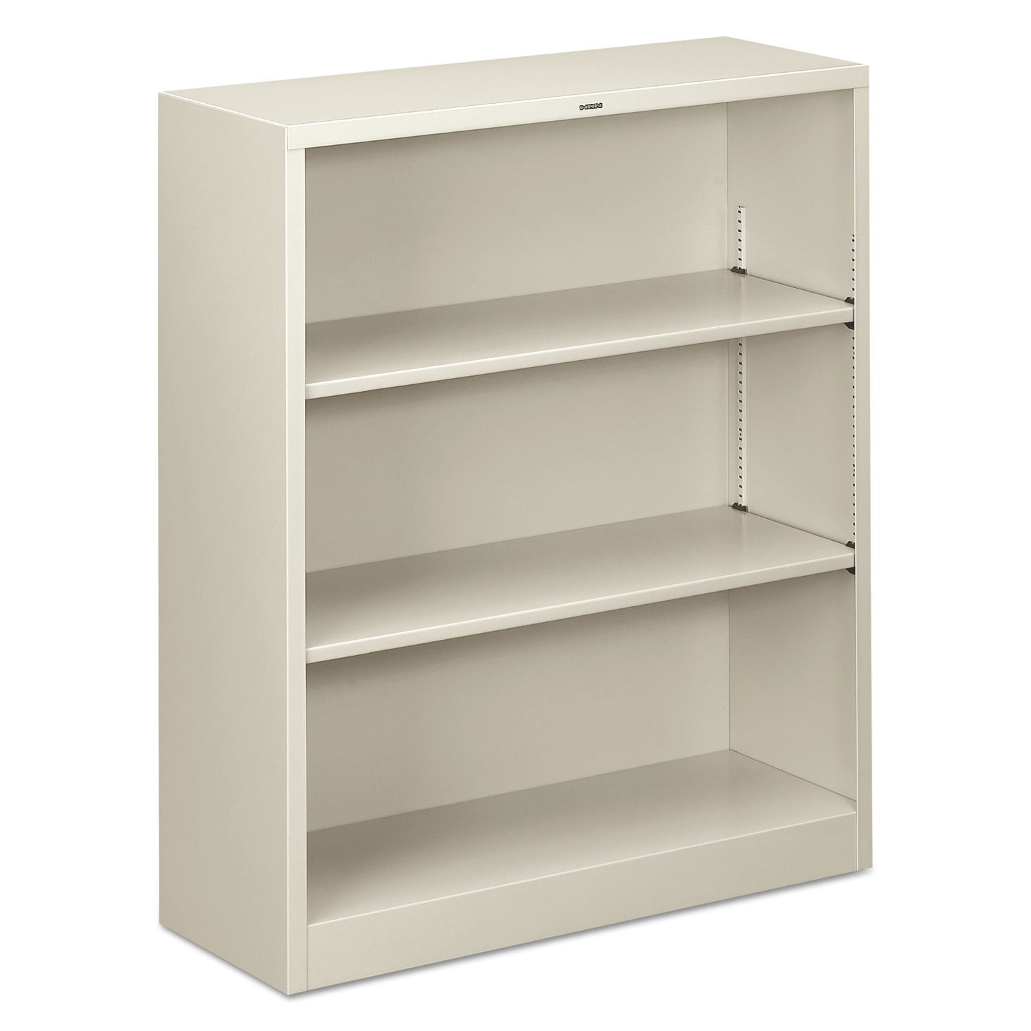 Hon S42abcq Metal Bookcase, Three-Shelf, 34-1/2W X 12-5/8D X 41H, Light Gray