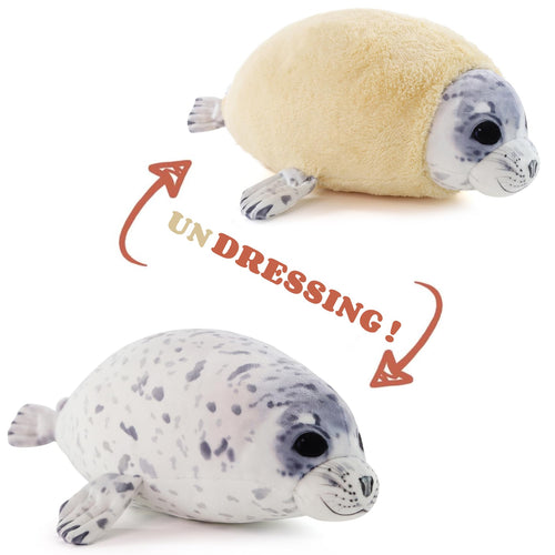 20 Chubby Blob Seal Pillow Soft Plushies, Cute Ocean Stuffed Animals Plush Toy, Room Decor,Throw Pillow Doll Big Plush Toys Gift