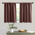 RYB HOME Blackout Curtains for RV Camper Windows, Privacy Thermal Insulating Mini Curtains & Drapes for Bedroom Bathroom Basemen
