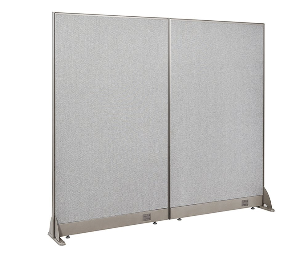 GOF Freestanding Office Partition, Large Fabric Room Divider Panel, 60 W x 60 H