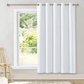 NICETOWN Sliding Door Curtain Window Treatment, Home Decoration Extra Wide Solid Blackout Curtains/Drapes for Patio Door (Pure W