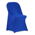 Peomeise Stretch Spandex Folding Chair Cover for Wedding Party Dining Banquet Event (Royal Blue,12pcs)